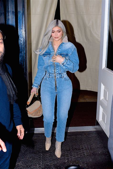 kylie jenner in dior boots|Kylie Jenner Wears a Denim Jumpsuit and Dior Saddle Bag .